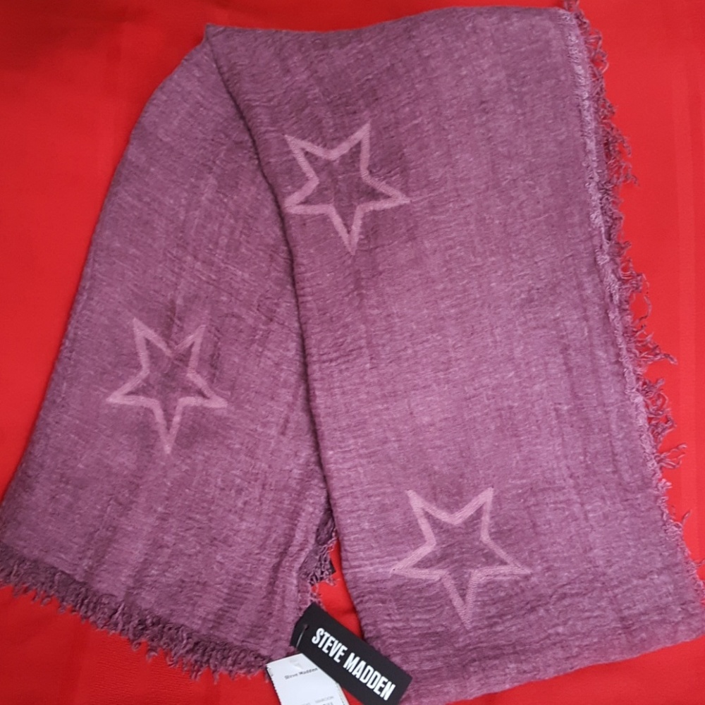 STEVE MADDEN STAR SCARF OVERSIZED WRAP SCARVE